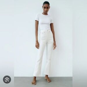 ZARA NWT High Rise Ankle Length Jeans in color Stovepipe Size 2